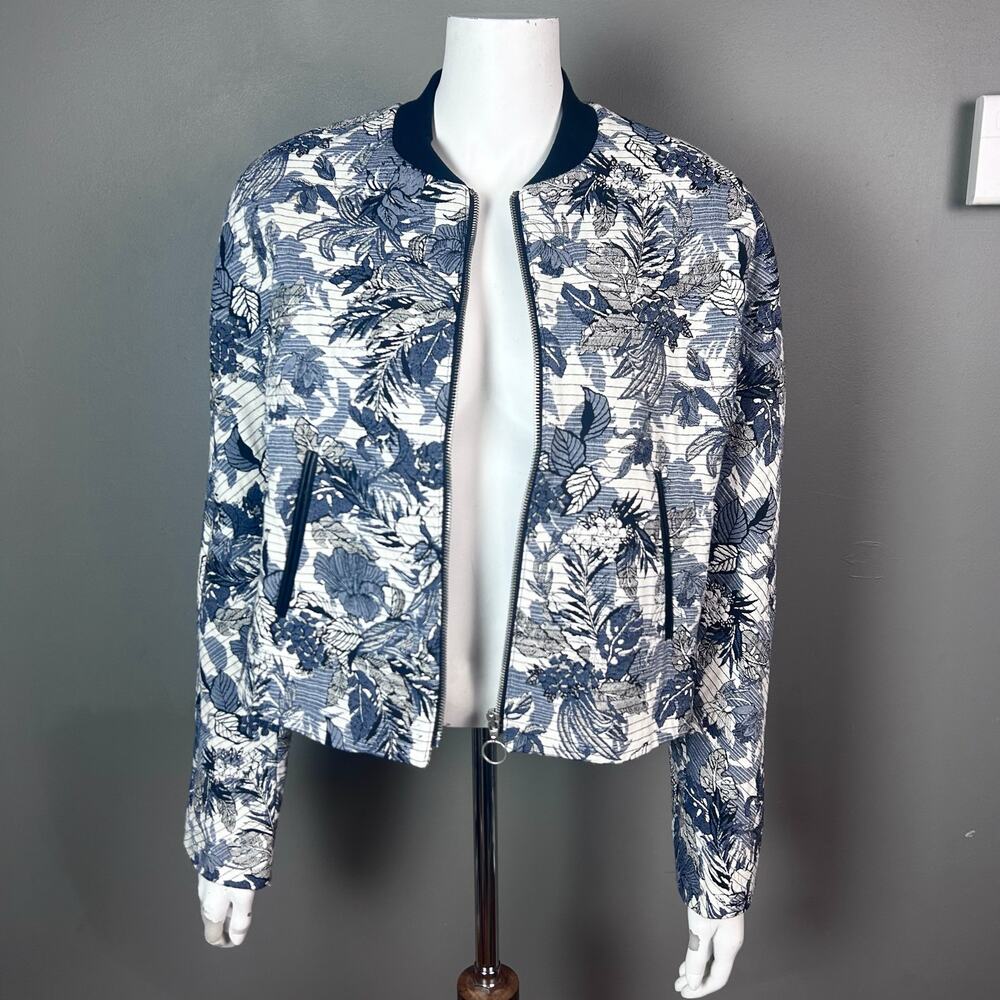 Zara‎ Collection jacket women's Large floral tapestry The Crow Asian Blogger Fav